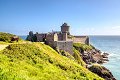 HDR bezienswardigheden Fort la Latte chateau kasteel castle bretagne brittany cap cape frehel kust coast cote seashore rivage pointe de vue viewpoint